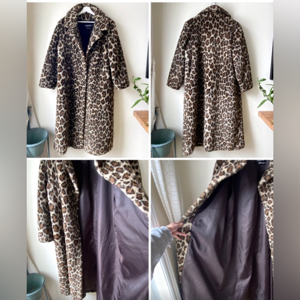 Vintage Olympia Leopard Print Long Coat - Picture 3 of 16